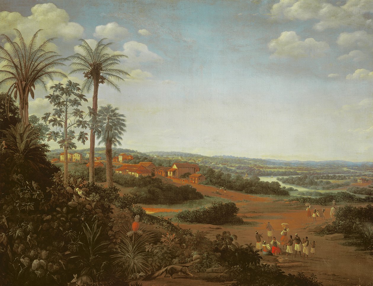 Landsbyen Serinhaem, Brasilien af Frans Post
