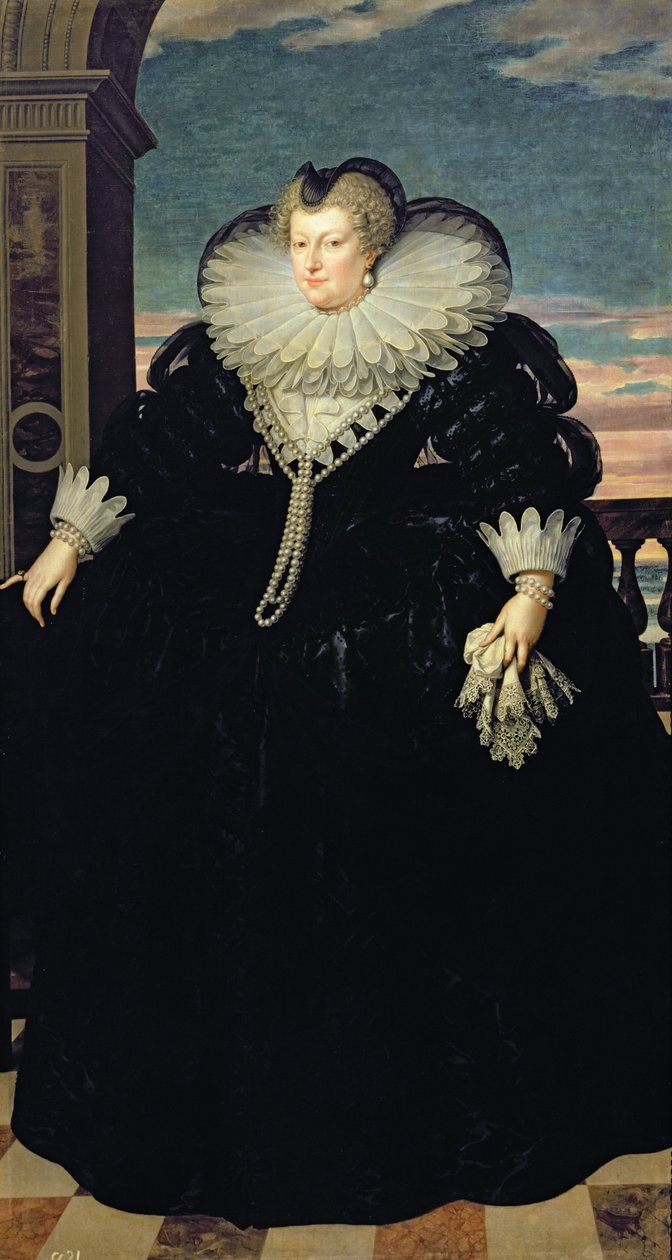 Marie de Medici (1573-1642) Dronning af Frankrig, 1617 af Frans Pourbus the Younger