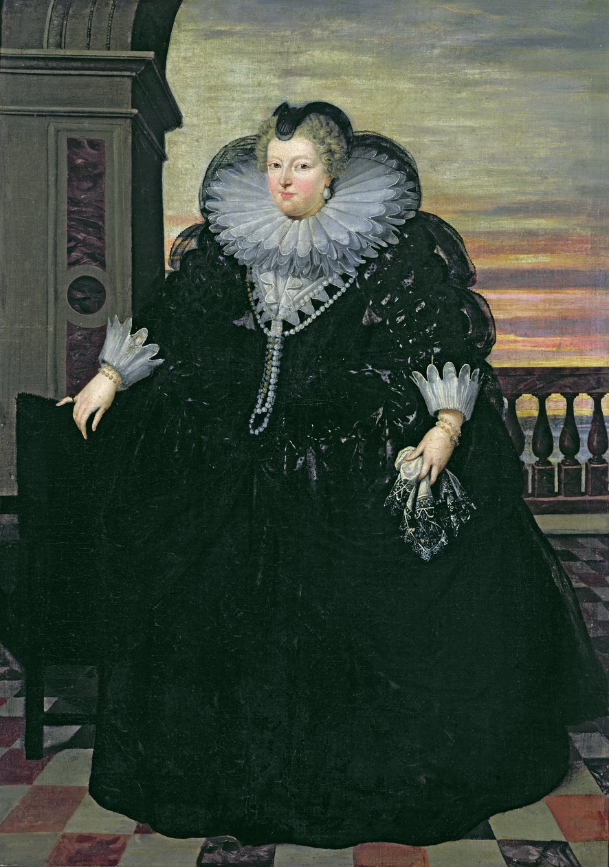 Marie de Medici (1573-1642) Dronning af Frankrig, 1617 af Frans Pourbus the Younger
