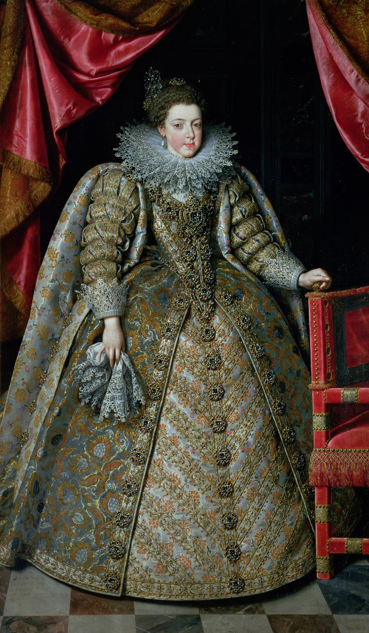 Portræt af Elisabeth af Frankrig (1602-44) 1615 af Frans Pourbus the Younger