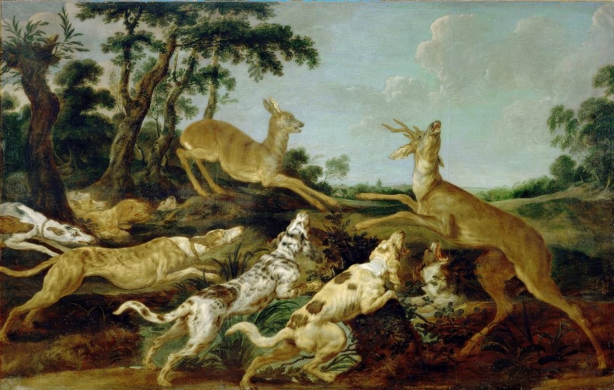 Jagdszene af Frans Snyders or Snijders