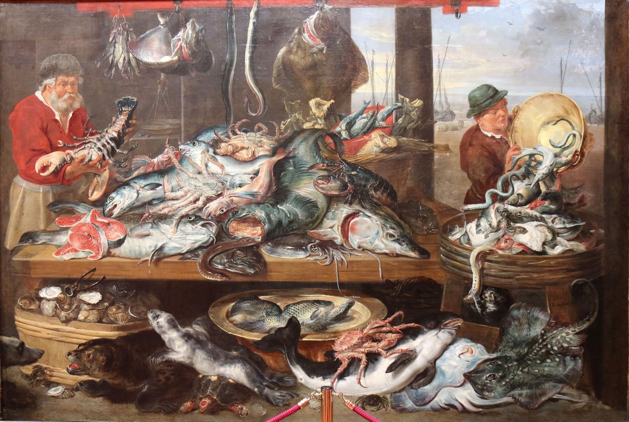 Fiskebutik af Frans Snyders or Snijders