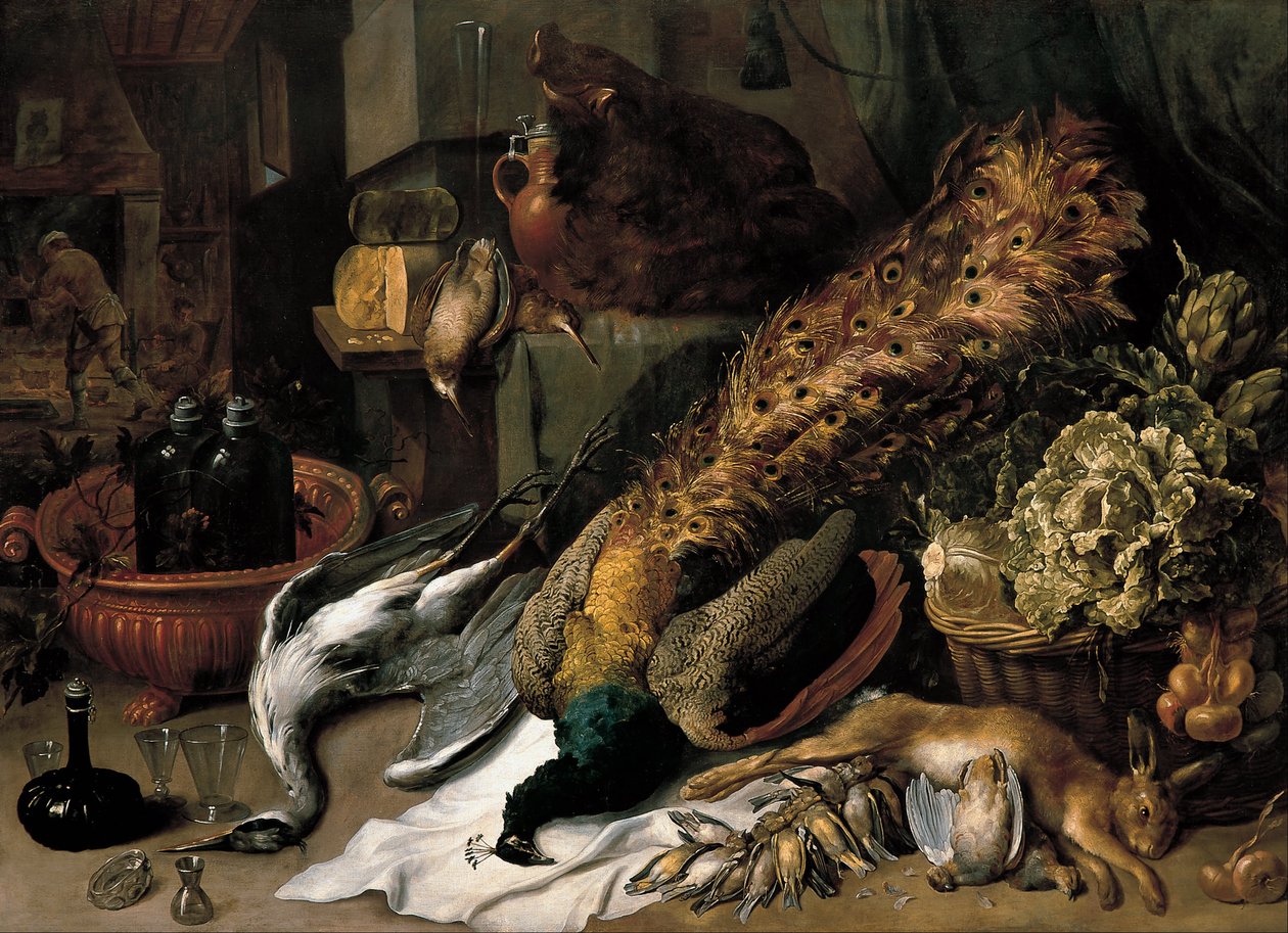 Stilleben med en vinkøler af Frans Snyders or Snijders