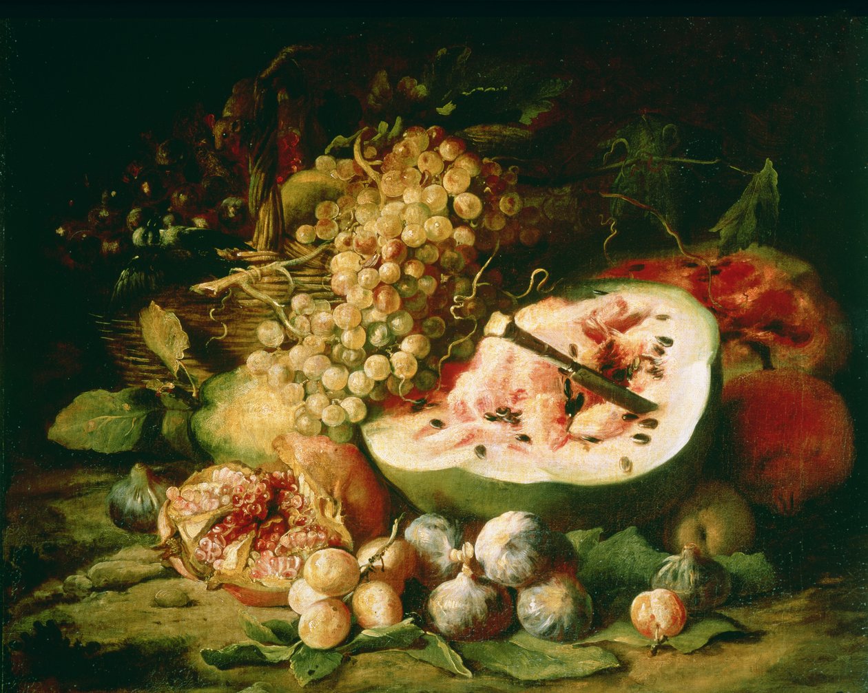 Stilleben af frugt på en afsats af Frans Snyders or Snijders