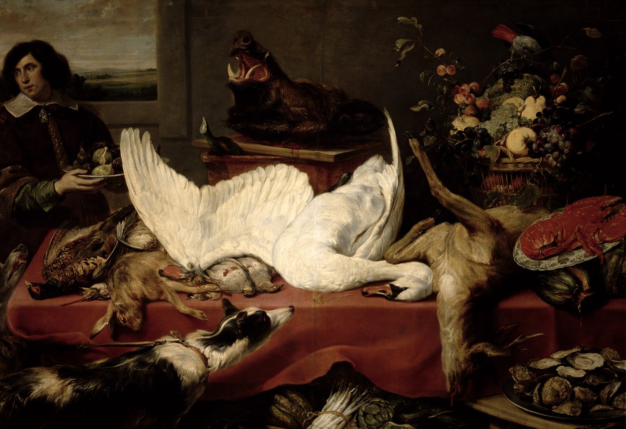Stilleben af vildt og skaldyr af Frans Snyders or Snijders