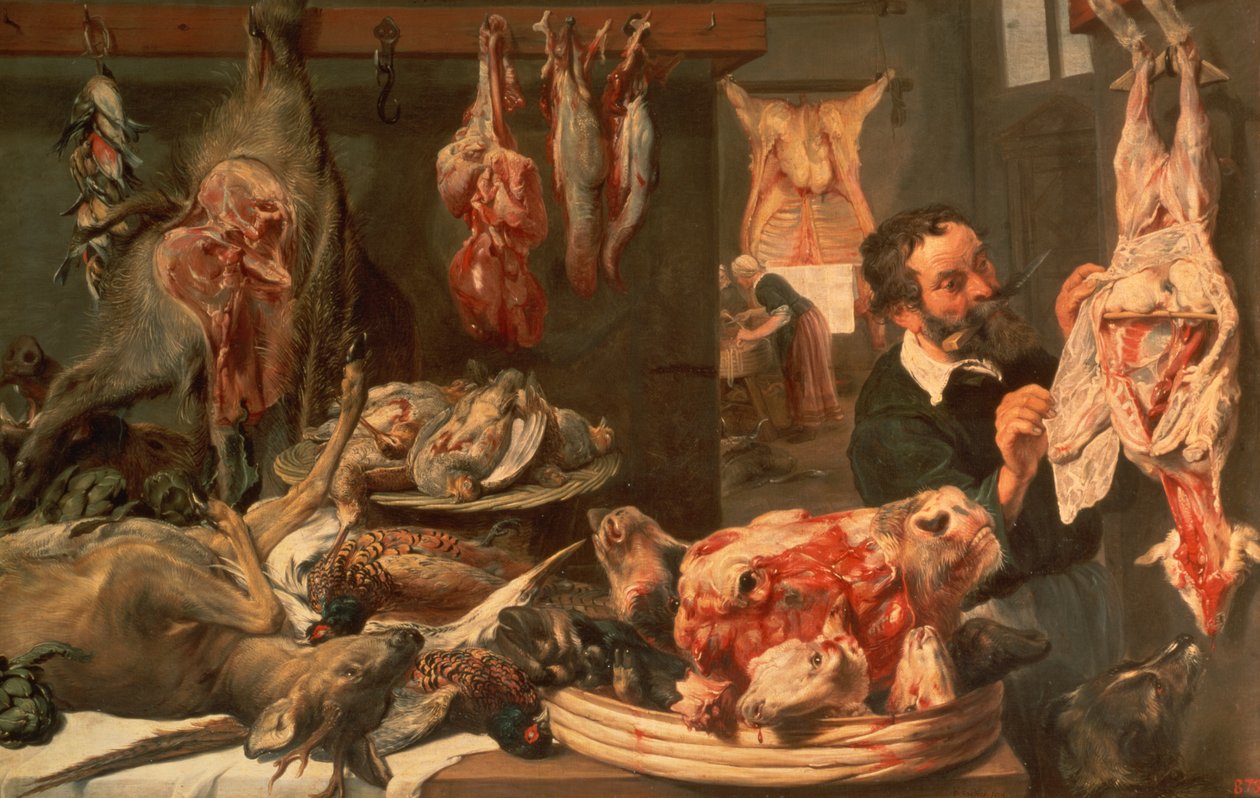 Slagterforretningen af Frans Snyders or Snijders