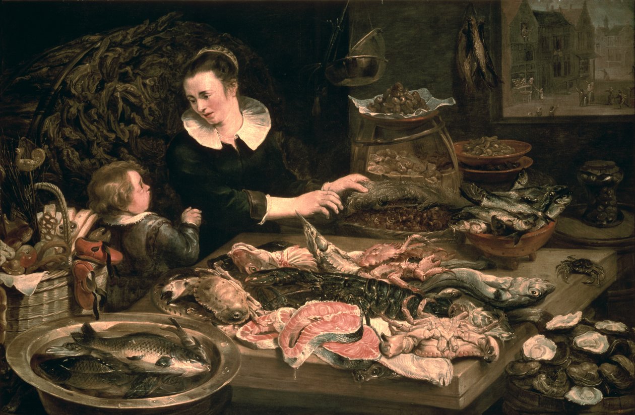 Fiskehandleren af Frans Snyders or Snijders