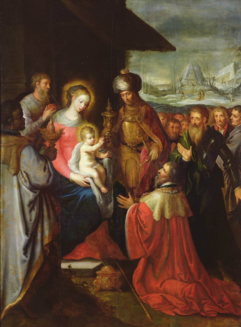 Magiernes tilbedelse, ca. 1620 af Frans the Elder Francken