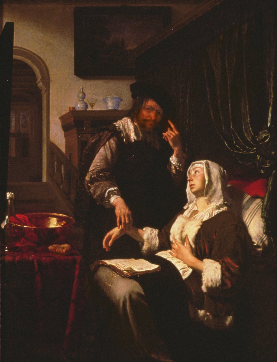 01316 Lægebesøget af Frans van Mieris