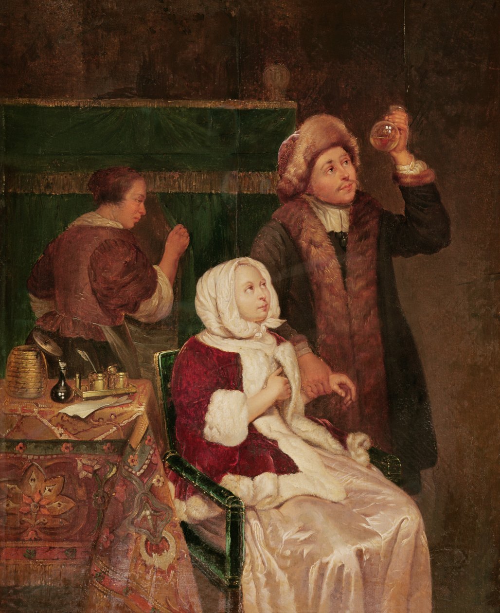 Lægebesøget af Frans van Mieris