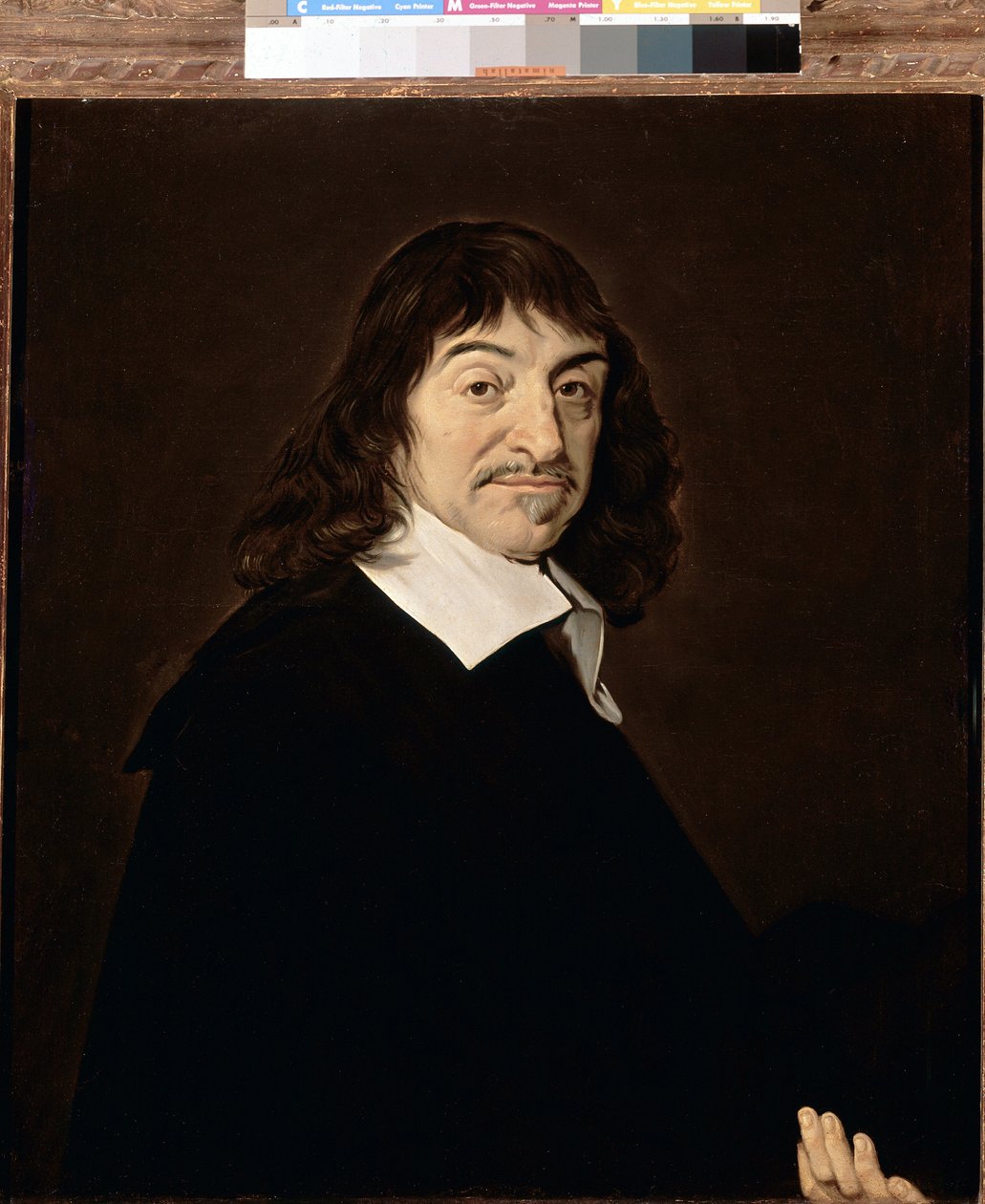 Portræt af Rene Descartes, fransk filosof af Frans (after) Hals