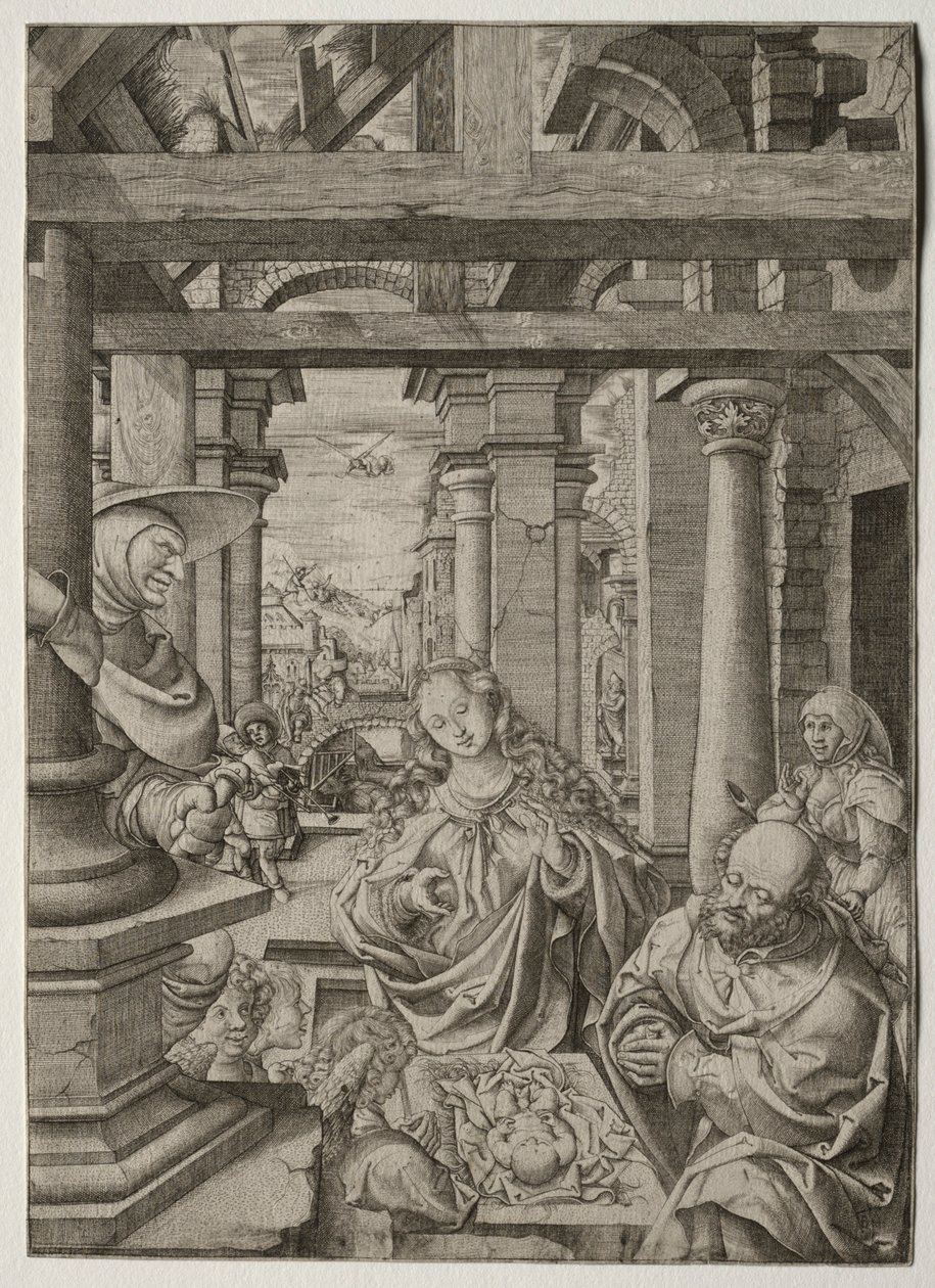 Tilbedelse af hyrden, ca. 1522-1525. af Frans Crabbe van Esplegem
