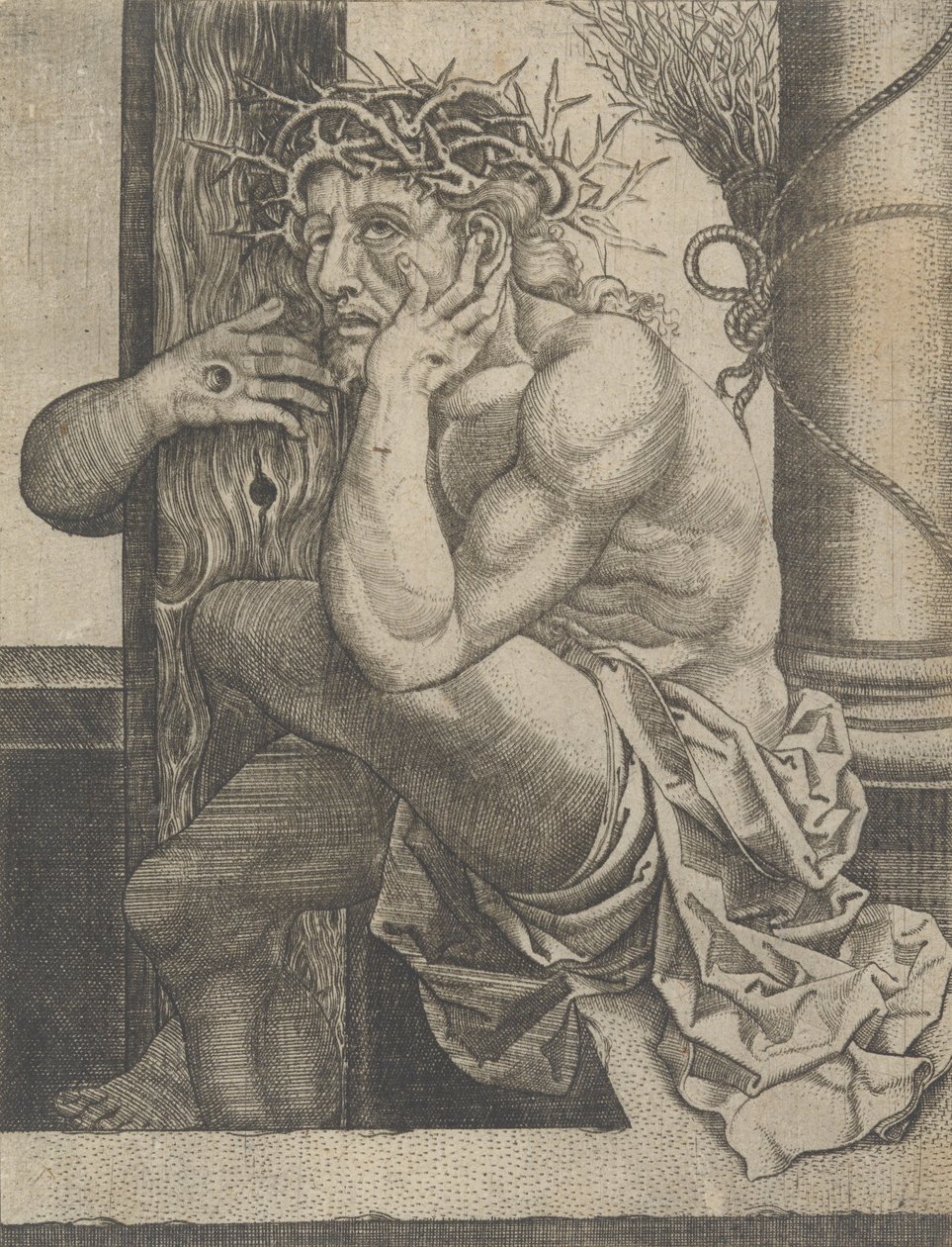 Kristus som sorgens mand, ca. 1522-25. af Frans Crabbe van Espleghem