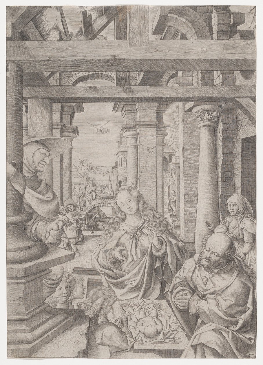 Hyrdernes tilbedelse, ca. 1522-25. af Frans Crabbe van Espleghem