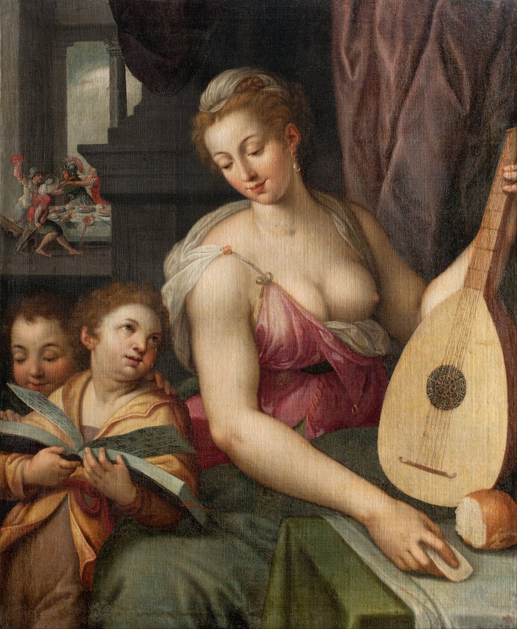 Allegori af musikken, ca. 1575 af Frans Floris