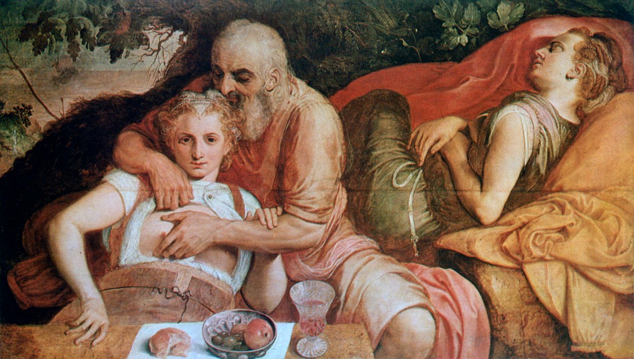 Lot og hans døtre, c1550 af Frans Floris