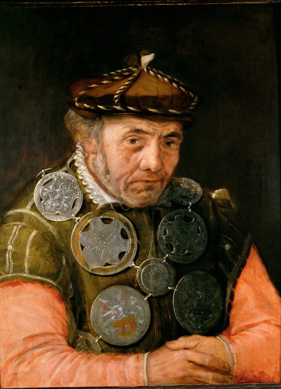 Portræt af en laugsofficer - Frans Floris, den ældre (1519-1570). Olie på træ, ca. 1565. Mål : 63,7x49,2 cm. Kunsthistorisk museum, Vienne af Frans Floris