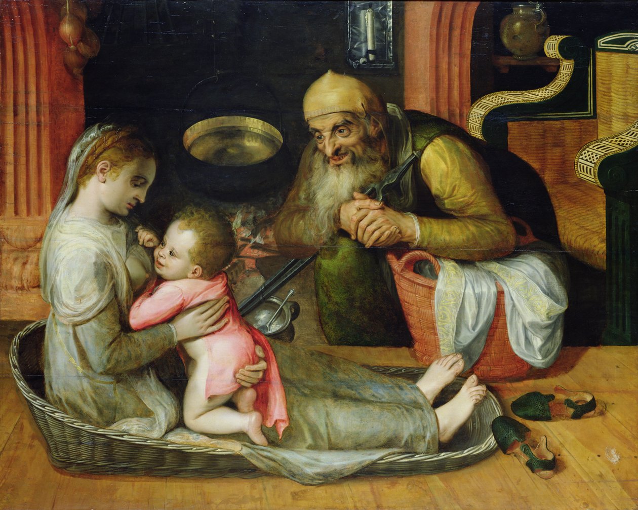 Den hellige familie, ca. 1554 af Frans Floris
