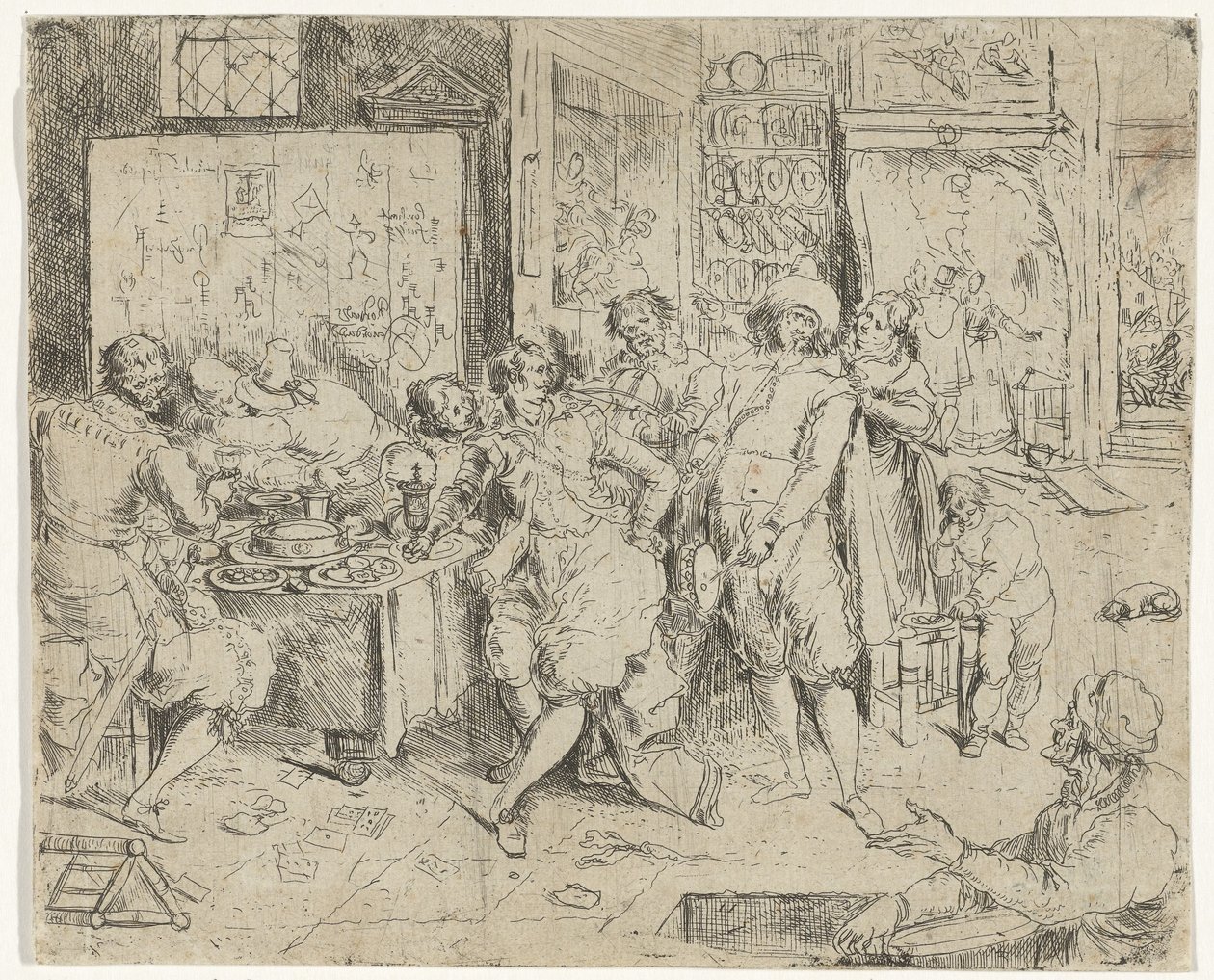 Den fortabte søn spilder sin arv af Frans Francken (III)