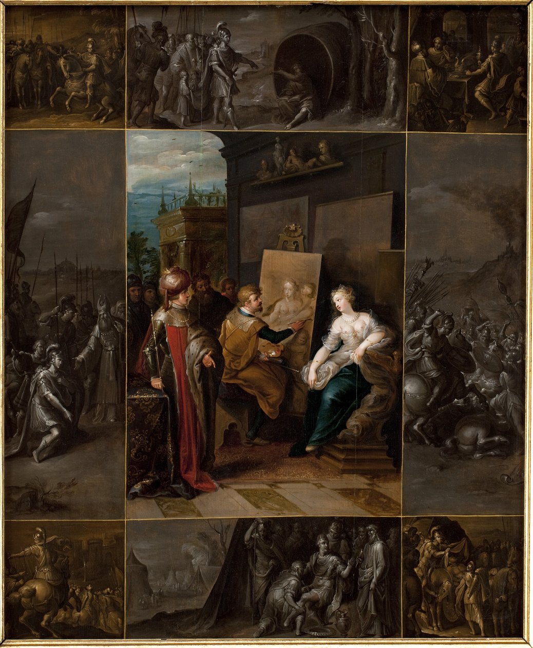 Apelles Painting Campaspe af Frans Francken d.Y.