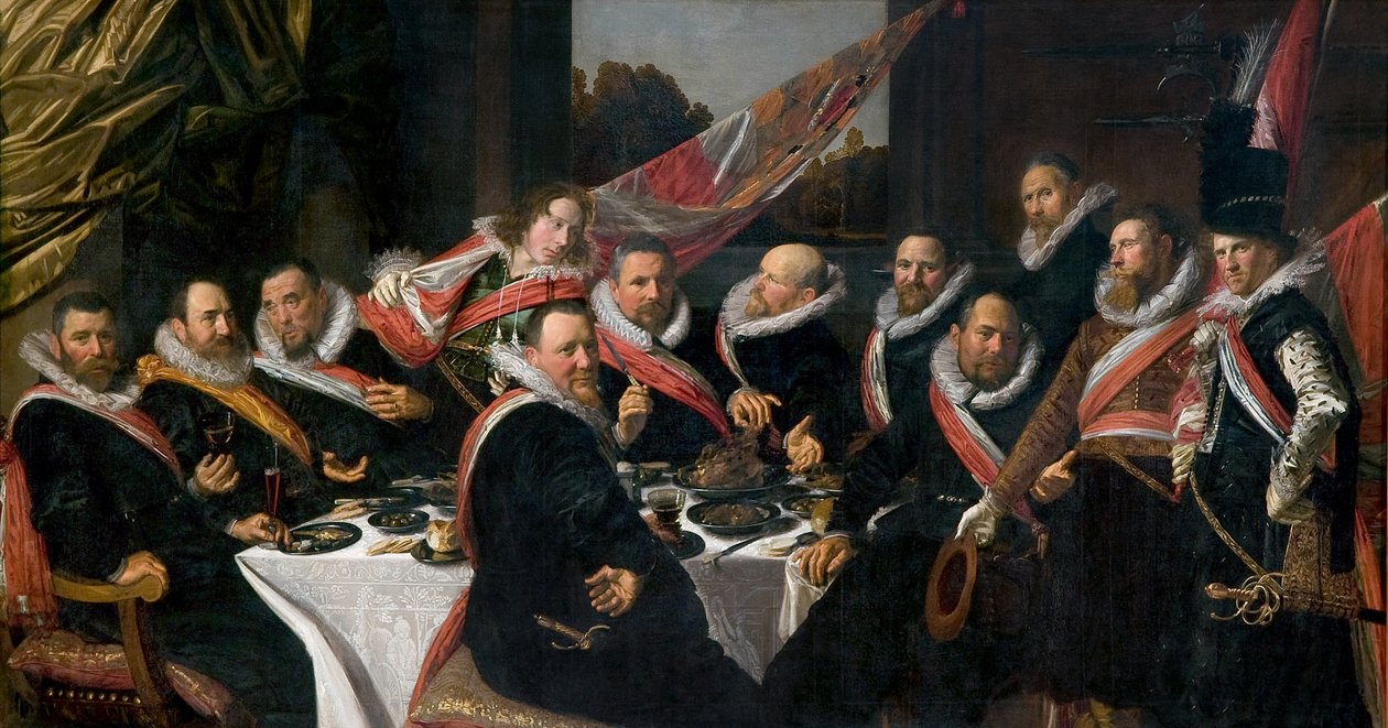 En banket for officererne fra St. George Militia Company, 1616 af Frans Hals