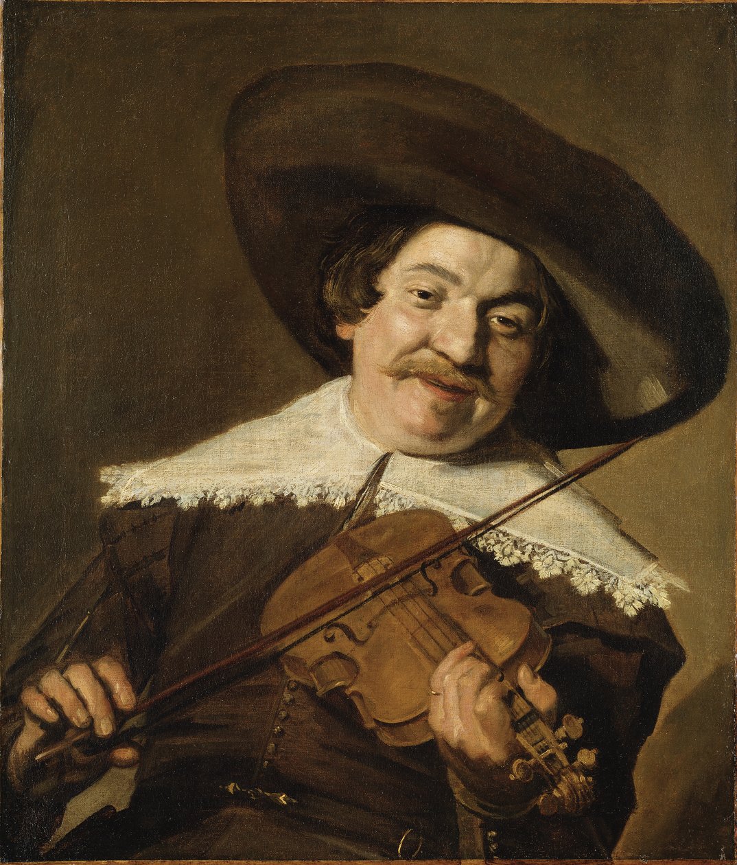 Daniel van Aken Playing the Violin, ca. 1640 (olie på lærred) af Frans Hals