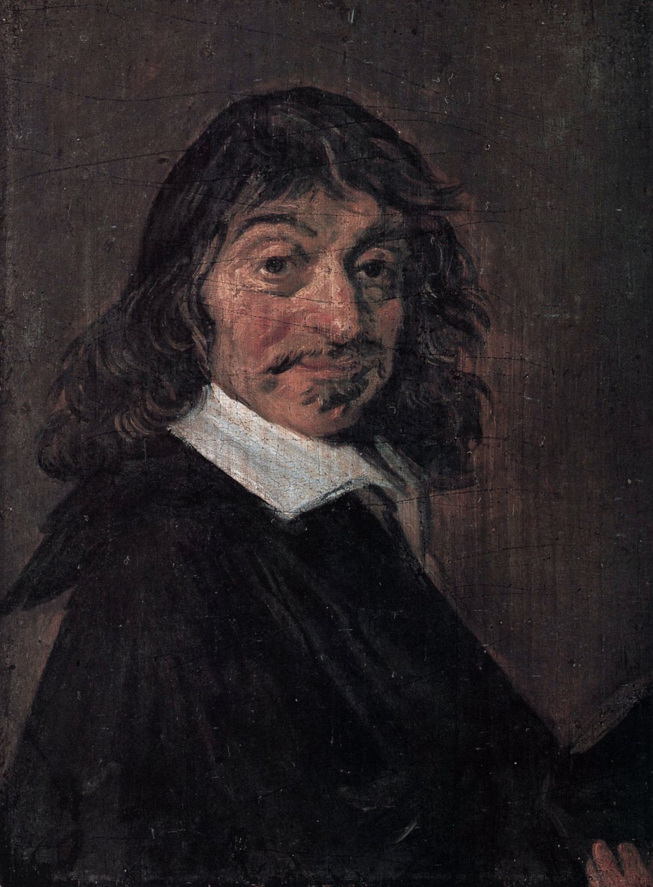Dansk: René Descartes (1596-1650) Portræt af René Descartes af Frans Hals