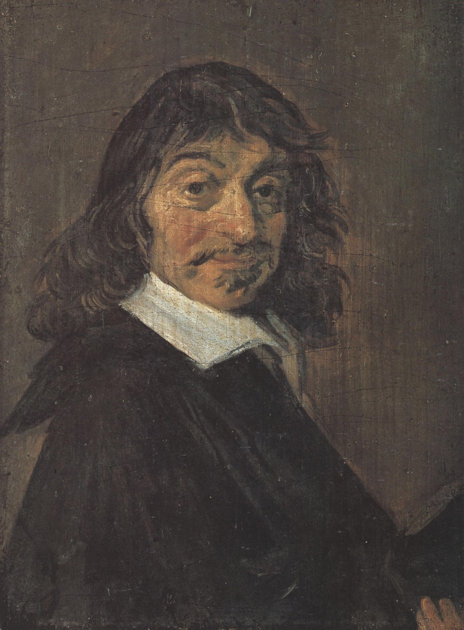 Dansk: René Descartes (1596-1650) Portræt af René Descartes af Frans Hals