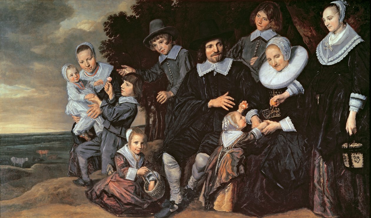 Familiegruppe i et landskab, ca.1647-50 af Frans Hals