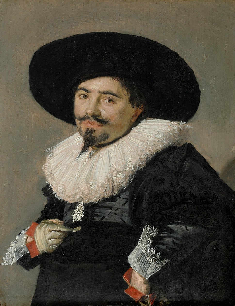 Tysk: Bildnis eines Mannes Portræt af en mand, muligvis Palamedes af Frans Hals