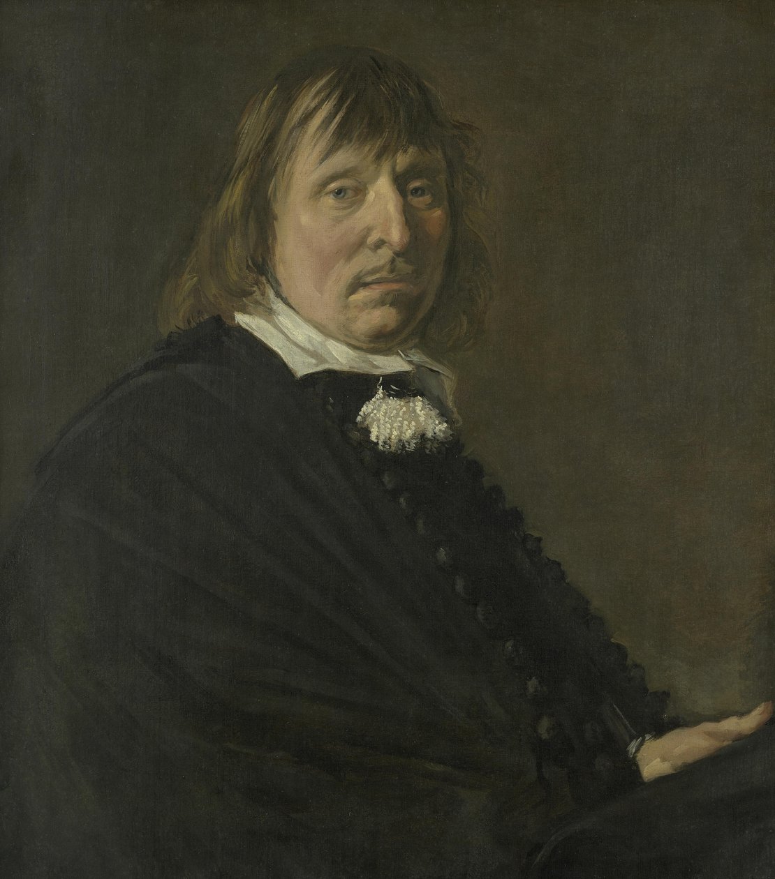 Tysk: Tyman Oosdorp (1613-1668) Portræt af Tyman Oosdorp af Frans Hals