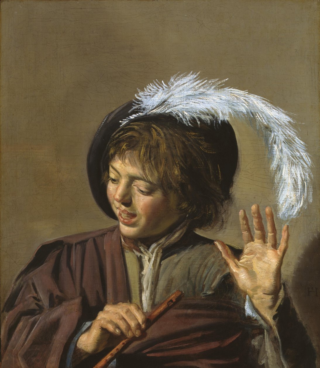 Dreng med fløjte af Frans Hals