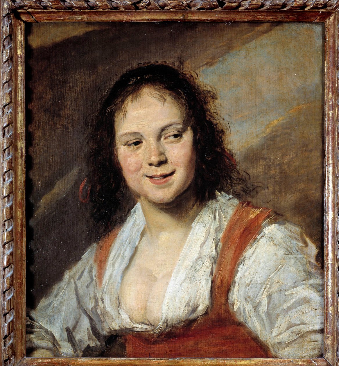 La Bohemienne Maleri af Frans Hals l