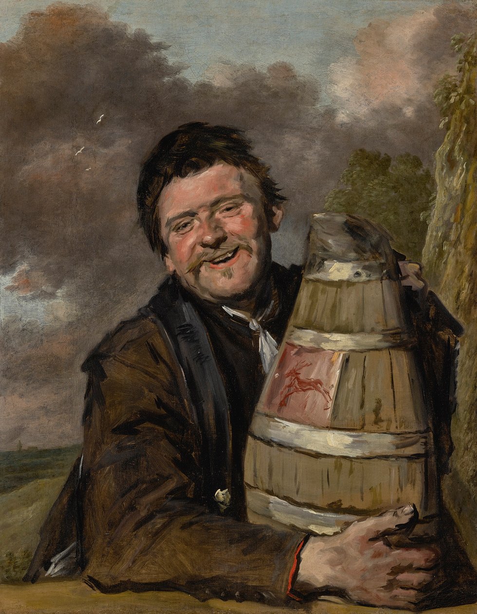 Mand med en ølkande af Frans Hals