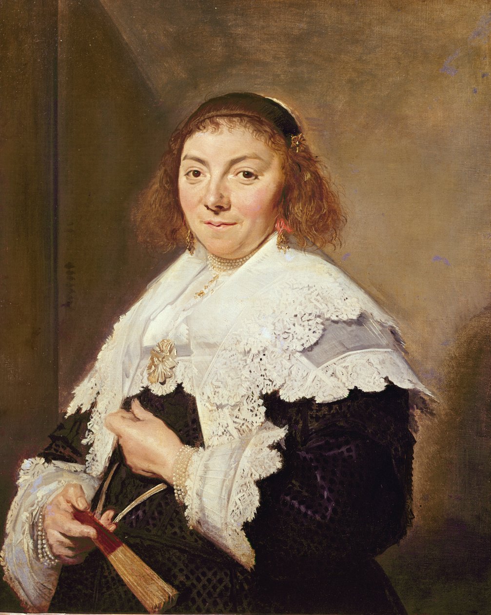 Maria Pietersdatter Olycann, Andries van der Horns hustru, 1638 af Frans Hals