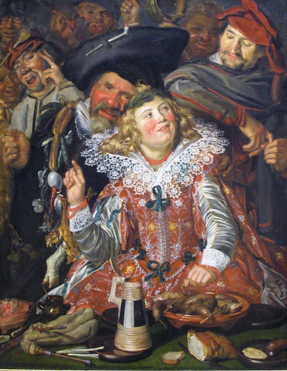 Glædespiger ved fastelavn af Frans Hals