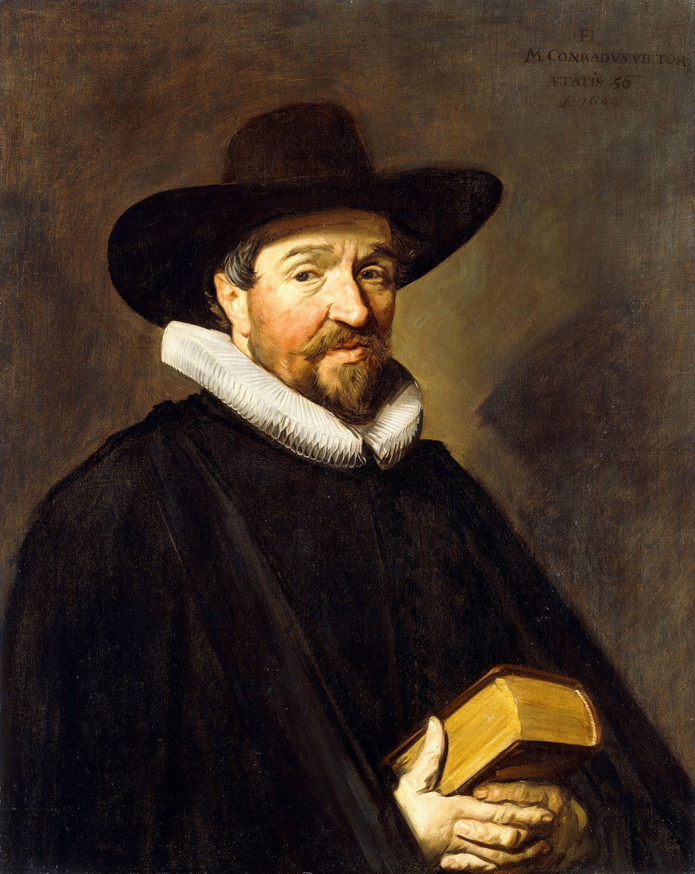 Portræt af Conrad Vietor af Frans Hals