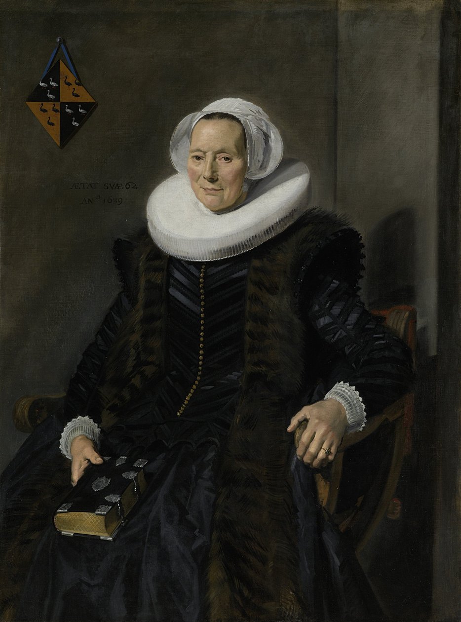 Portræt af Maritge Claesdr Vooght af Frans Hals