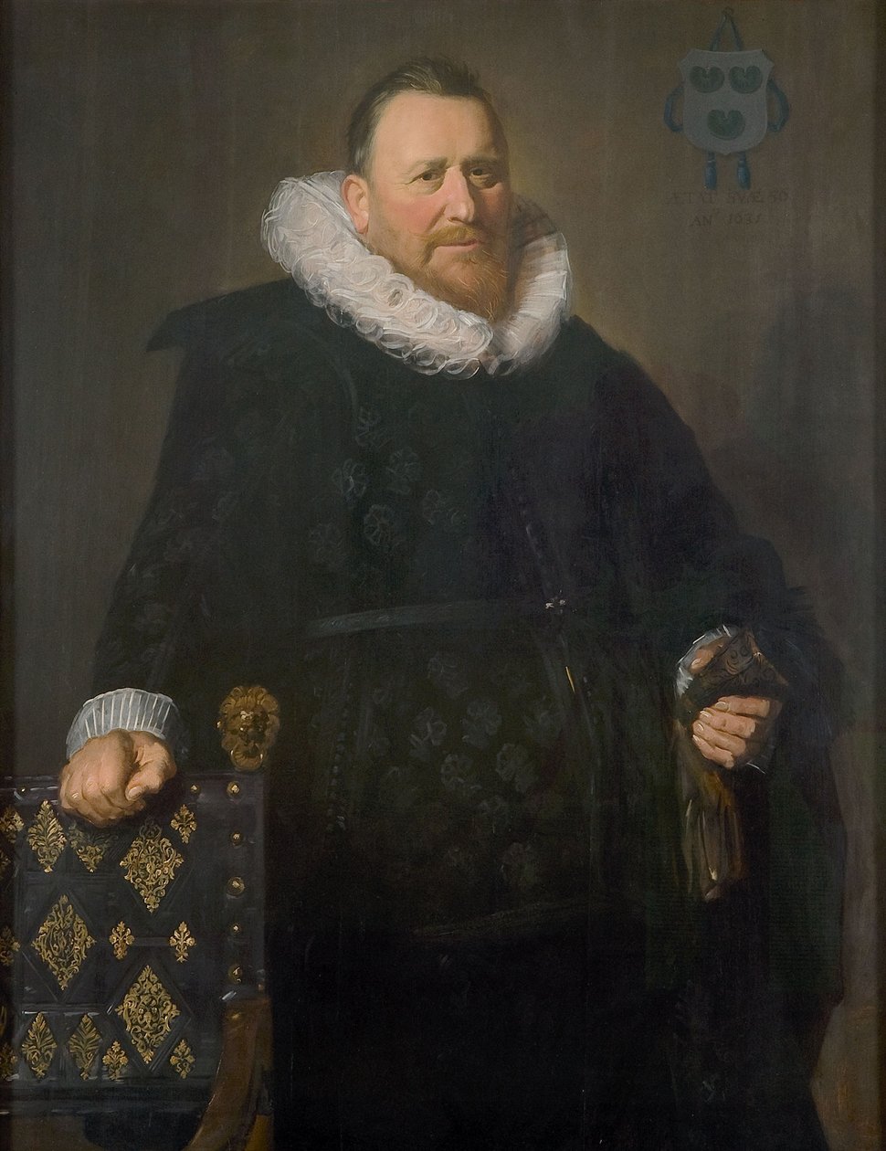Portræt af Nicholaes Woutersz. van der Meer (1574-1637) af Frans Hals