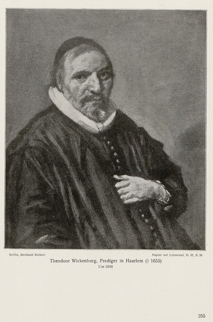 Portræt af Theodorus Wikenburg af Frans Hals