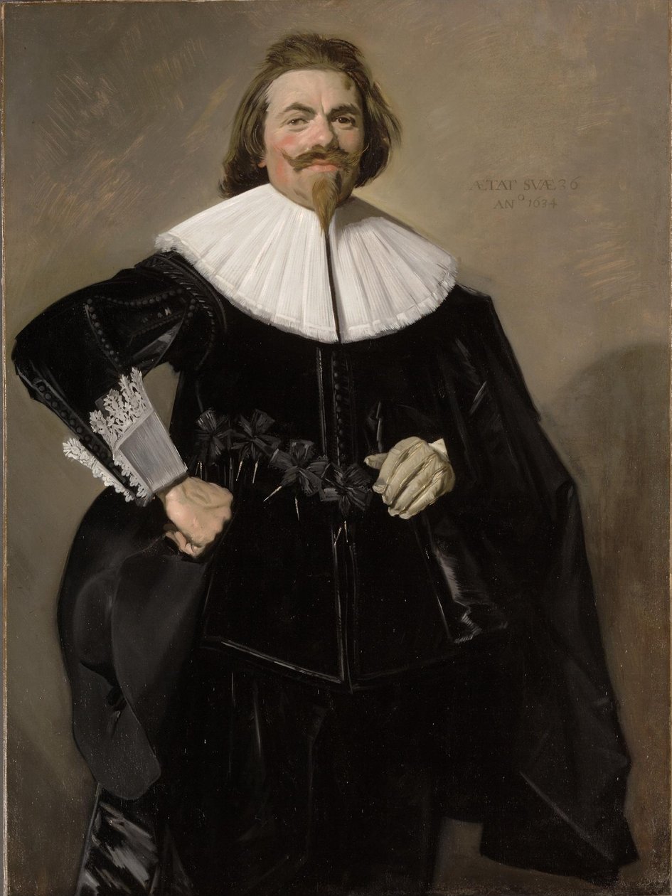 Portræt af Tieleman Roosterman af Frans Hals
