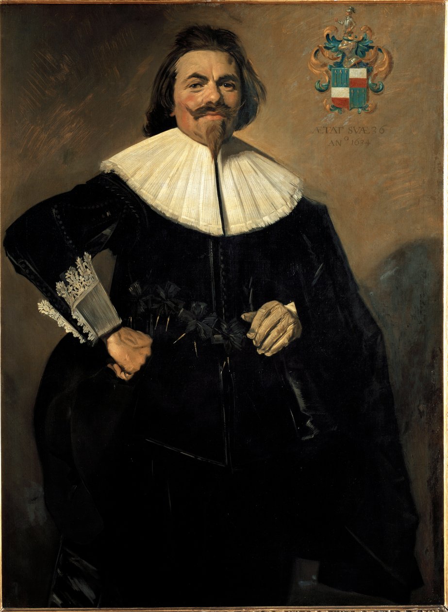 Portræt af Tieleman Roosterman, hollandsk handelsmand (maleri af Frans Hals