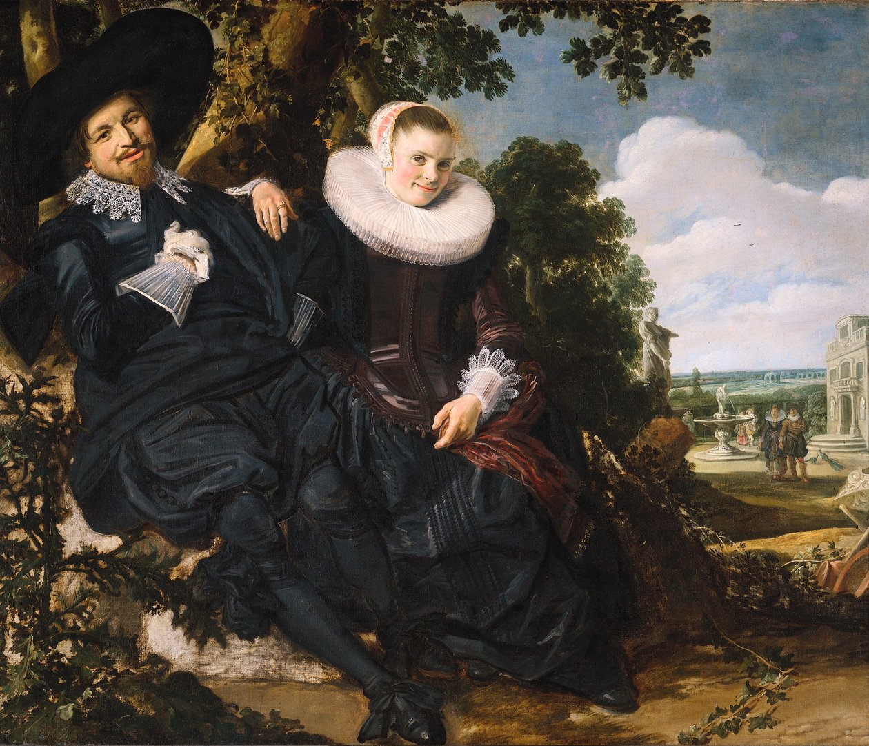 Portræt af et par, sandsynligvis Isaac Abrahamsz Massa og Beatrix van der Laen af Frans Hals