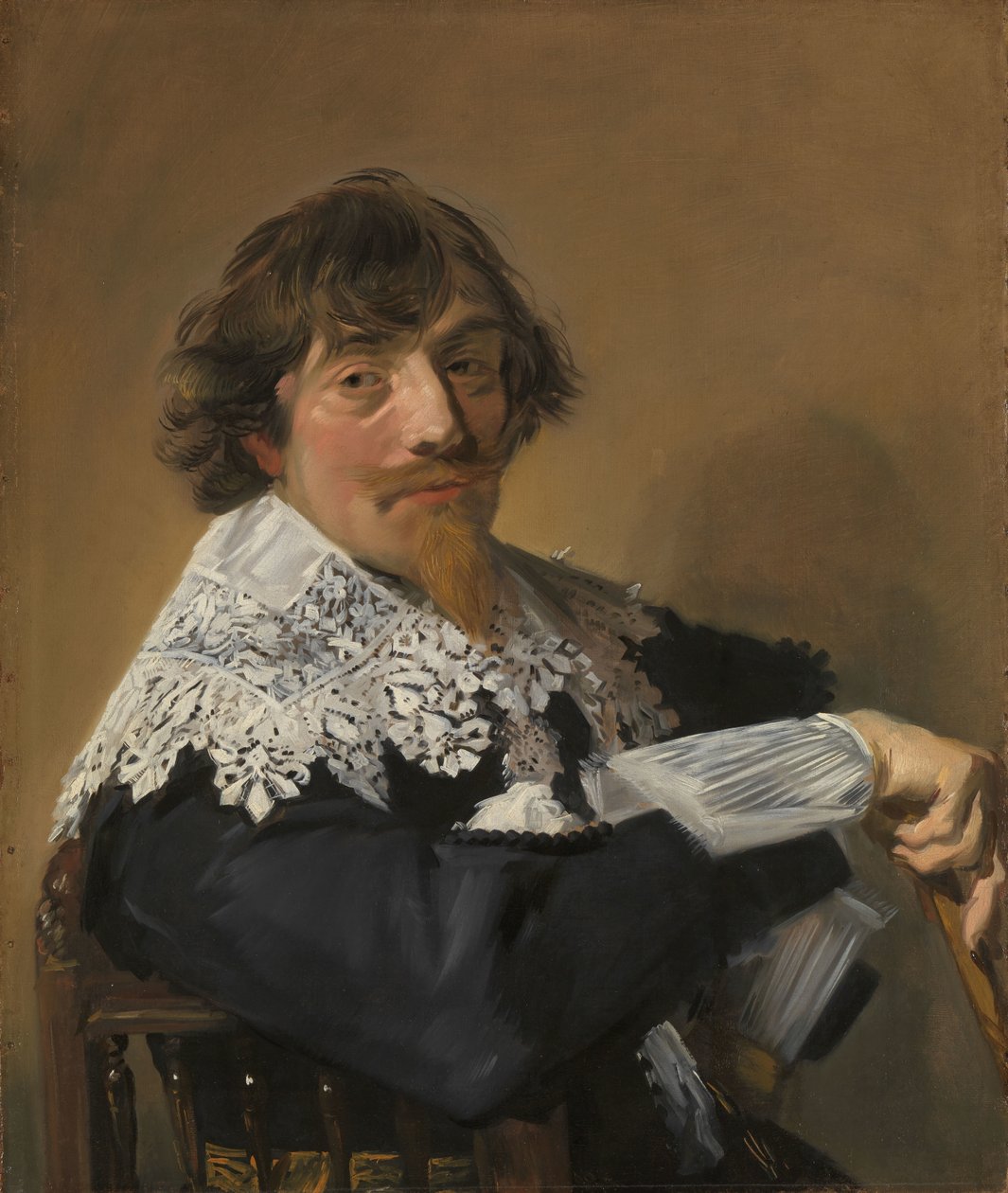 Portræt af en mand af Frans Hals