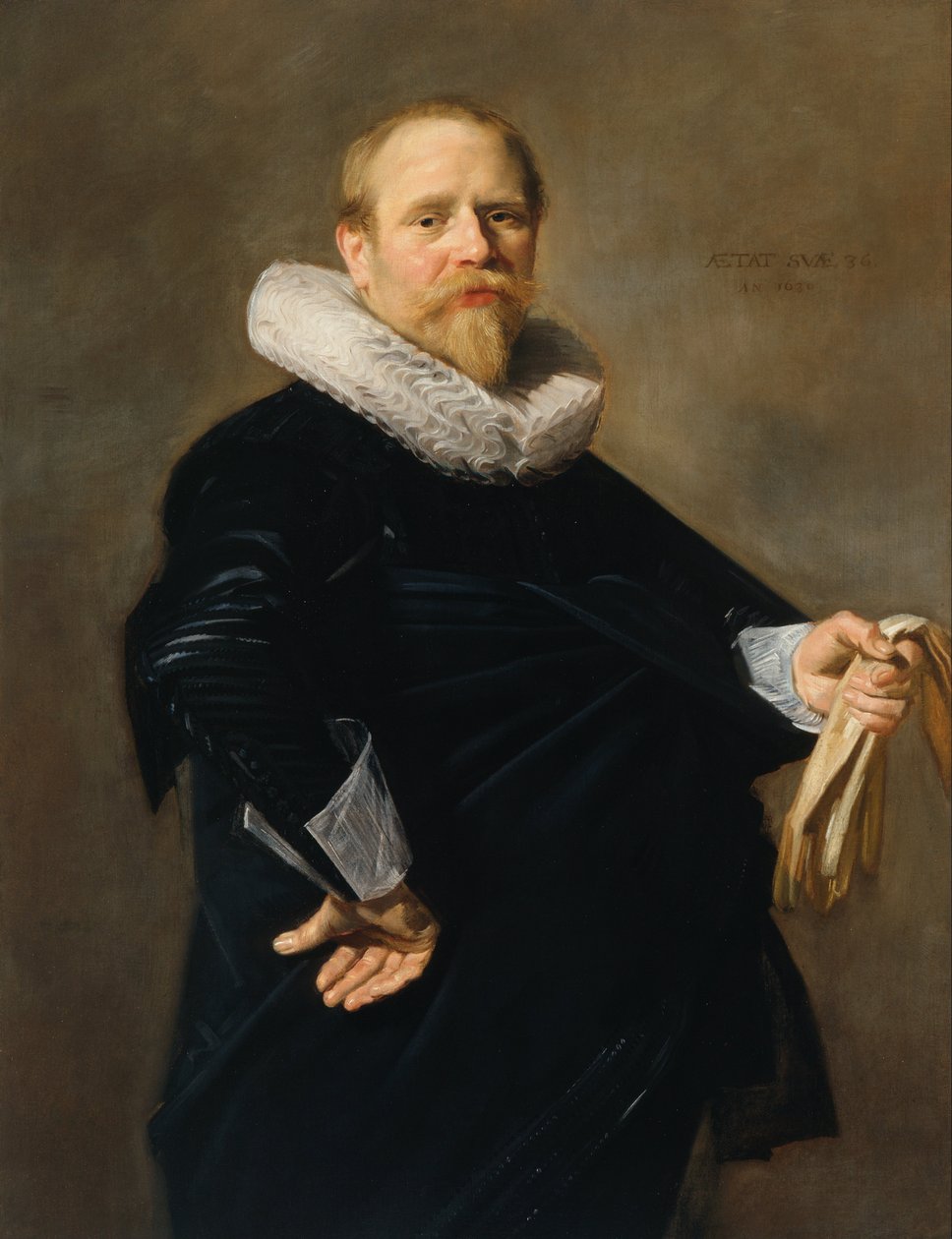 Portræt af en mand af Frans Hals