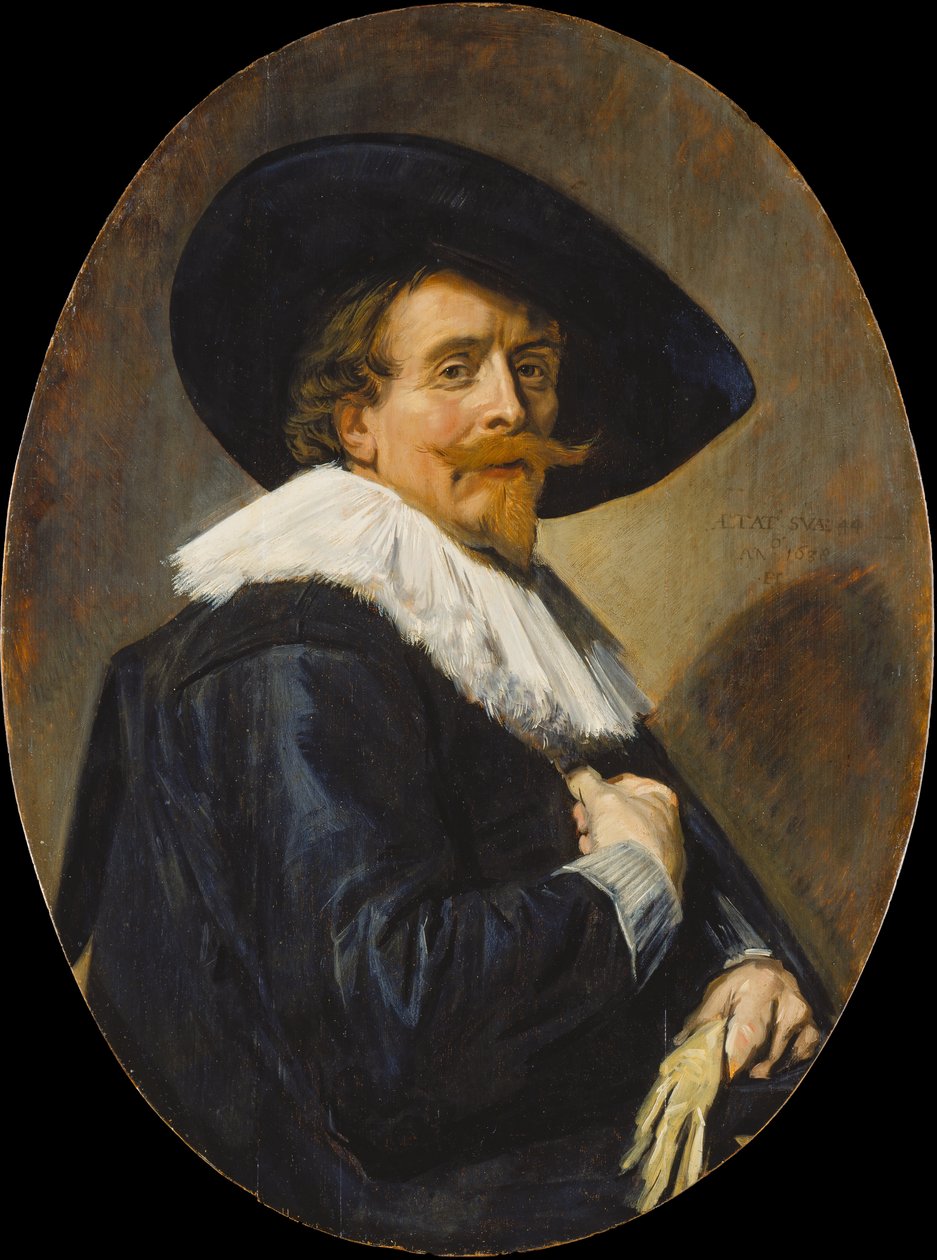Portræt af en mand af Frans Hals
