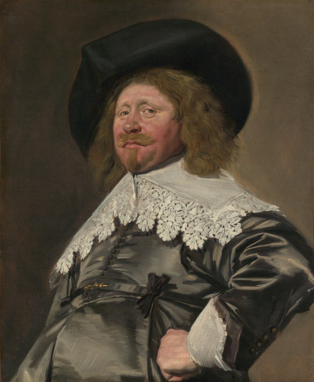 Portræt af en mand, muligvis Nicolaes Pietersz Duyst van Voorhout, ca. 1636-38. af Frans Hals