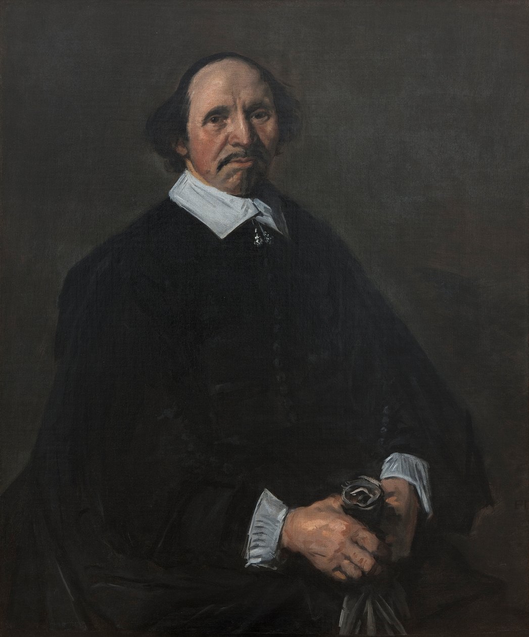 Portræt af en mand, ca. 1655-60 (olie på lærred) af Frans Hals