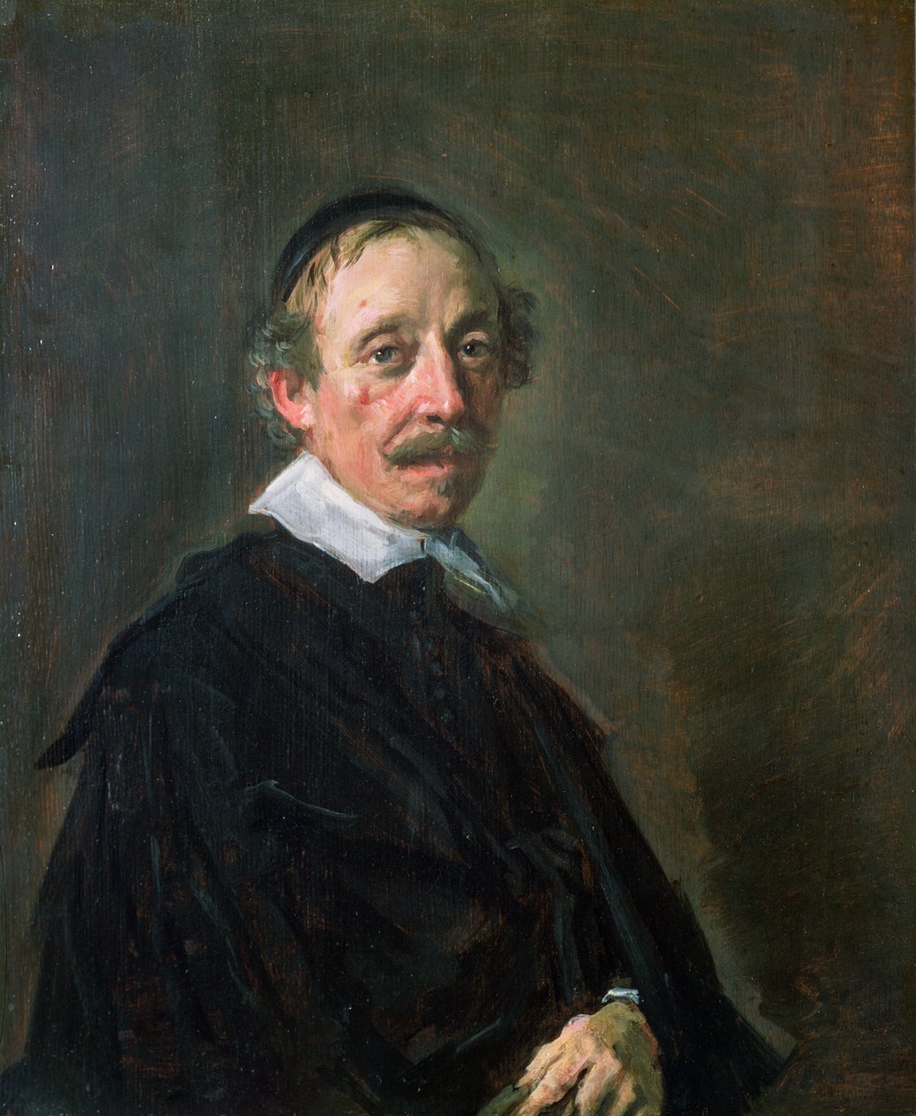 Portrait of a Preacher, c.1658-60 (panel) af Frans Hals
