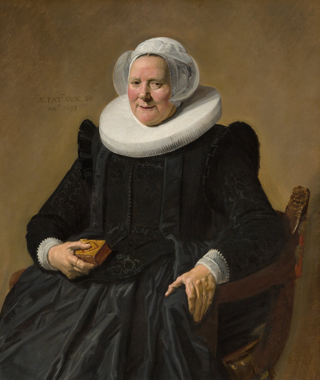 Portræt af en tresårig kvinde af Frans Hals